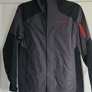 Columbia Men's Performance Jacket in Gray and Black with Red Accents